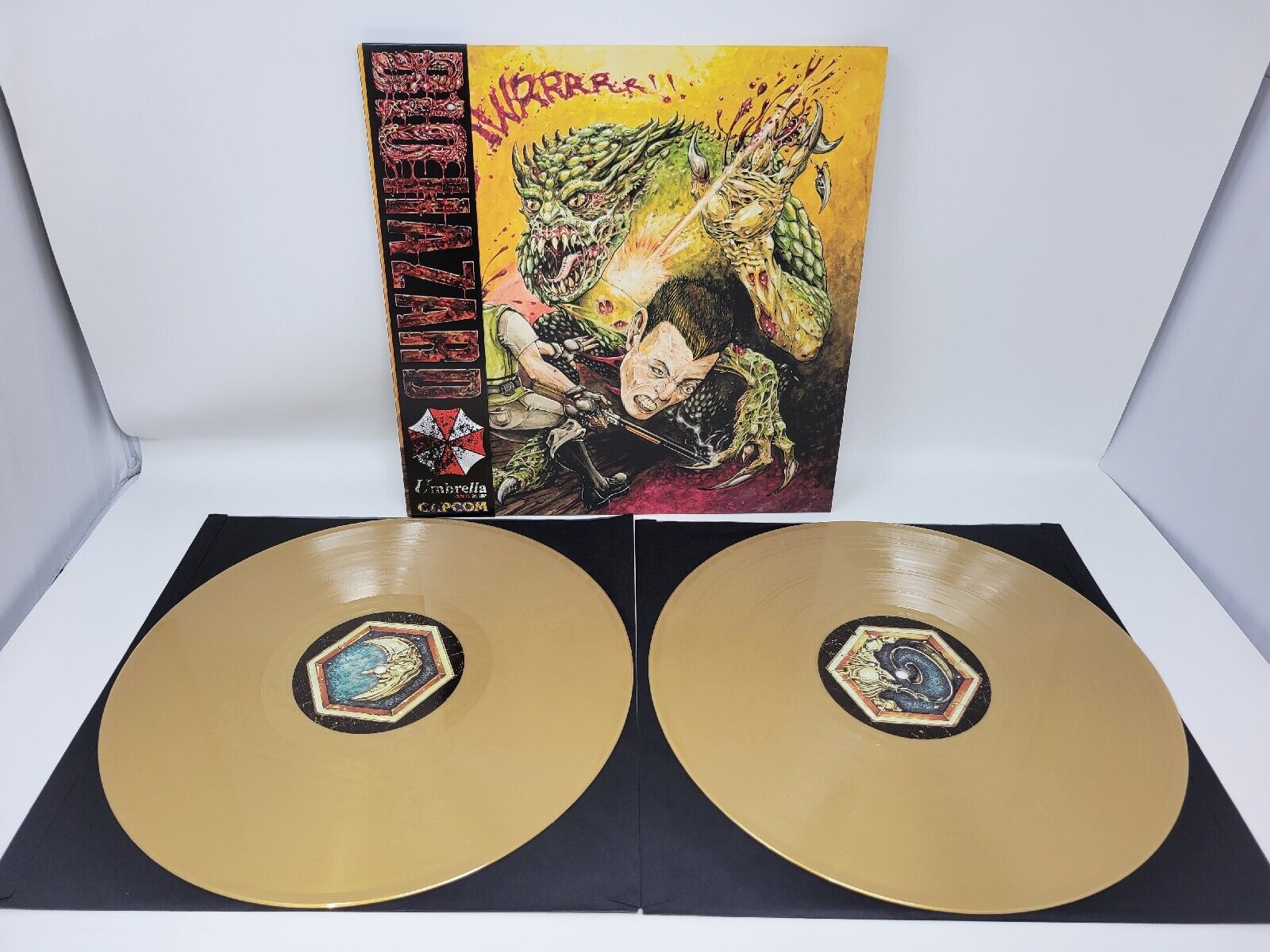Resident Evil Biohazard OST VGV Gold Colored Vinyl 2xLP Record VGM Not Moonshake