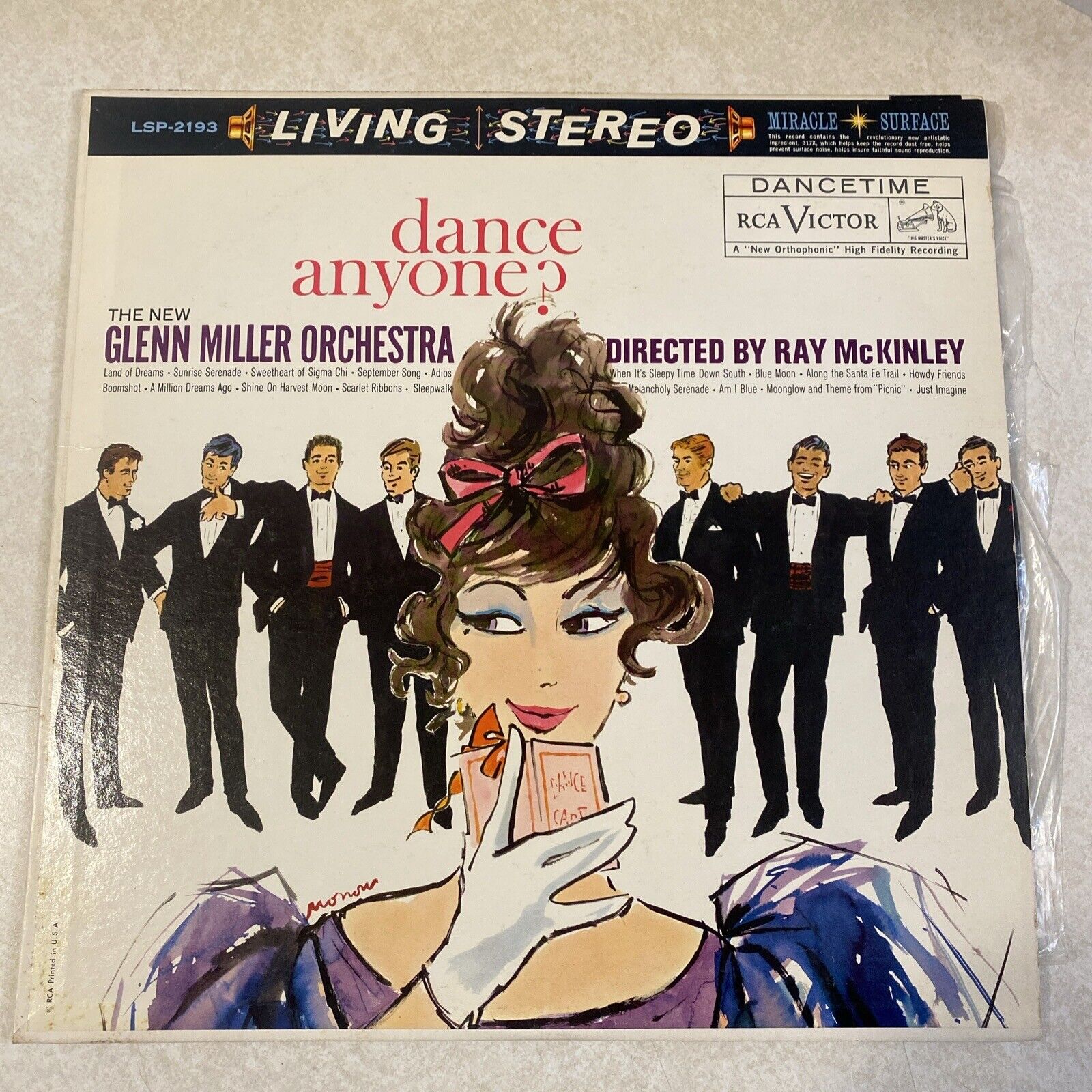 Glenn Miller Dance Anyone? Jazz Vinyl RCA Record LP 33 RPM 12\