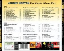 JOHNNY HORTON - FIVE CLASSIC ALBUMS PLUS (2 CD) NEW CD picture