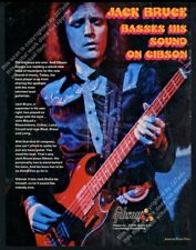 1973 Gibson bass guitar Jack Bruce photo vintage print ad picture