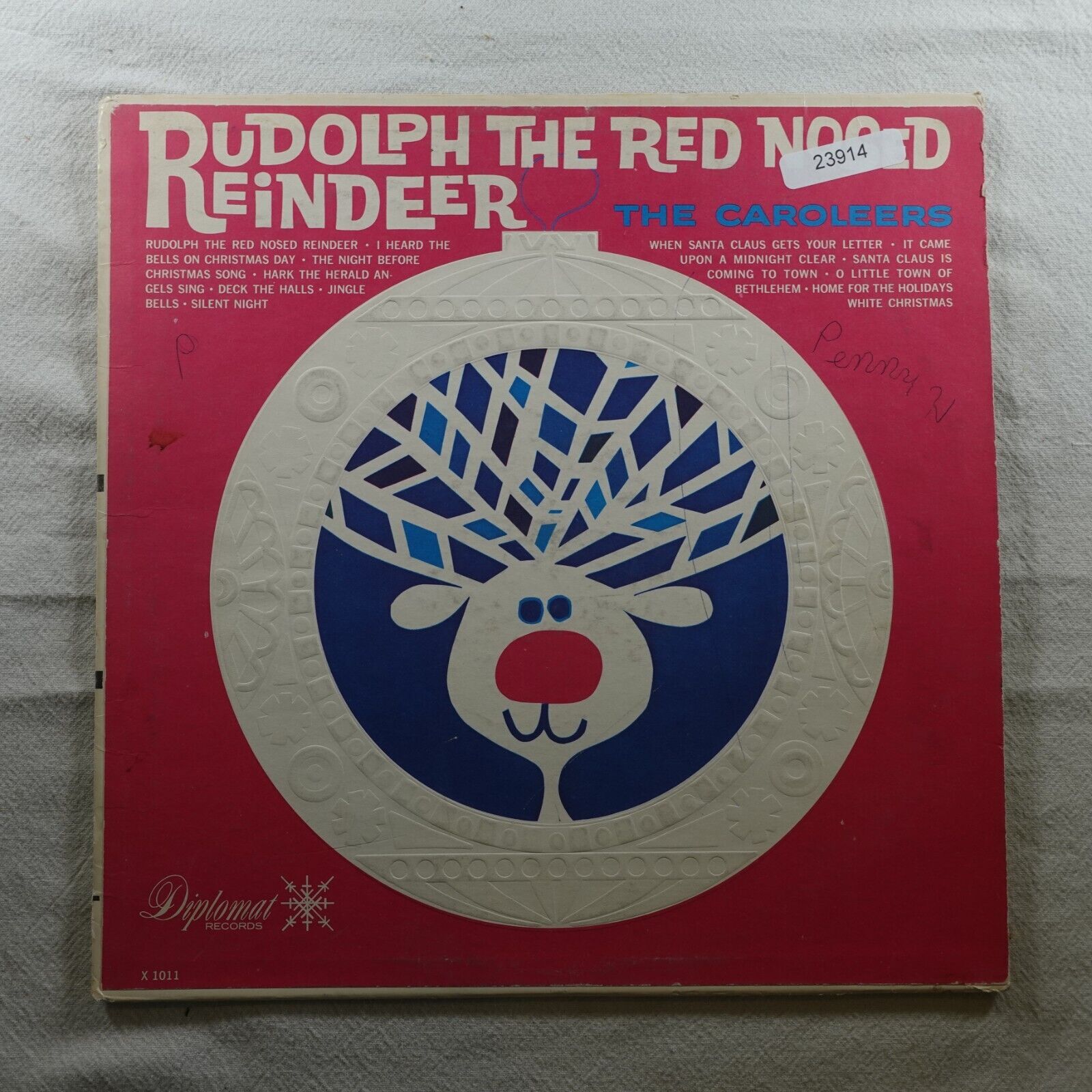 The Caroleers Rudolph The Red Nosed Reindeer   Record Album Vinyl LP