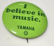 Vintage Yamaha Music Instruments Equipment Guitars Musician Pin Pinback Button picture