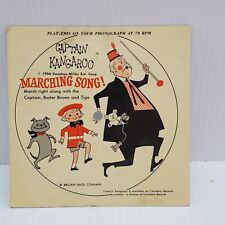 Vintage Captain Kangaroo Marching Song Children's Record Mini 78 RPM Play 1956 picture