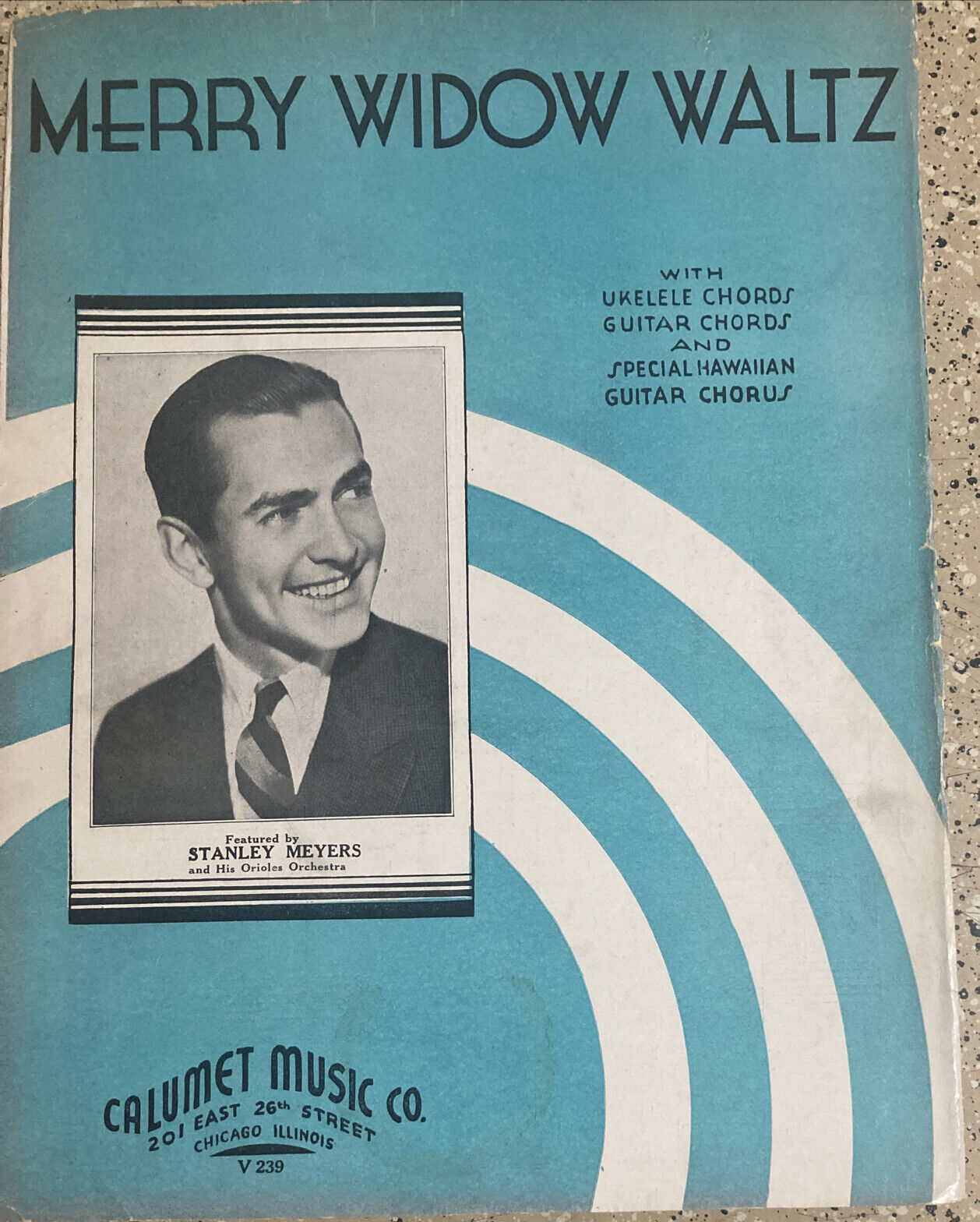 MERRY WIDOW WALTZ UKELELE GUITAR STANLEY MEYER 1935 VINTAGE SHEET MUSIC