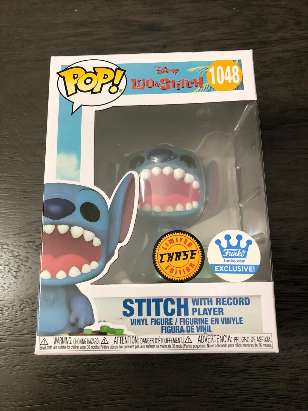 Funko Stitch with Record Player  Chase Disney LILO & Stitch #1048 Exclusive