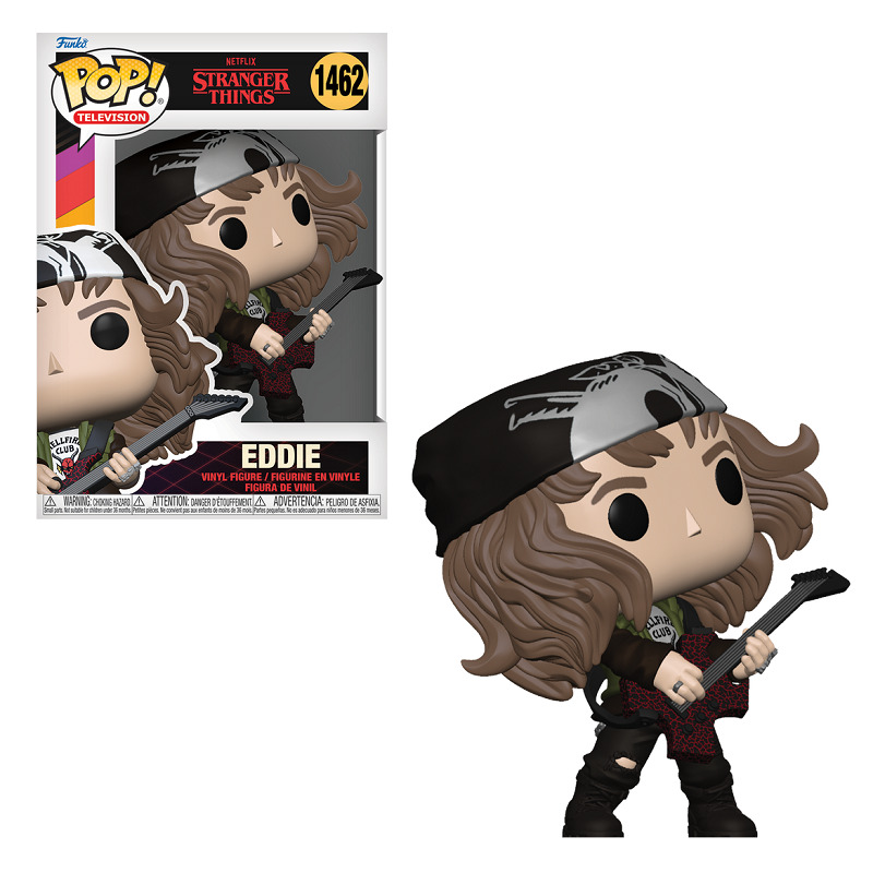 Funko Pop STRANGER THINGS: Eddie with Guitar #1462 New In Stock