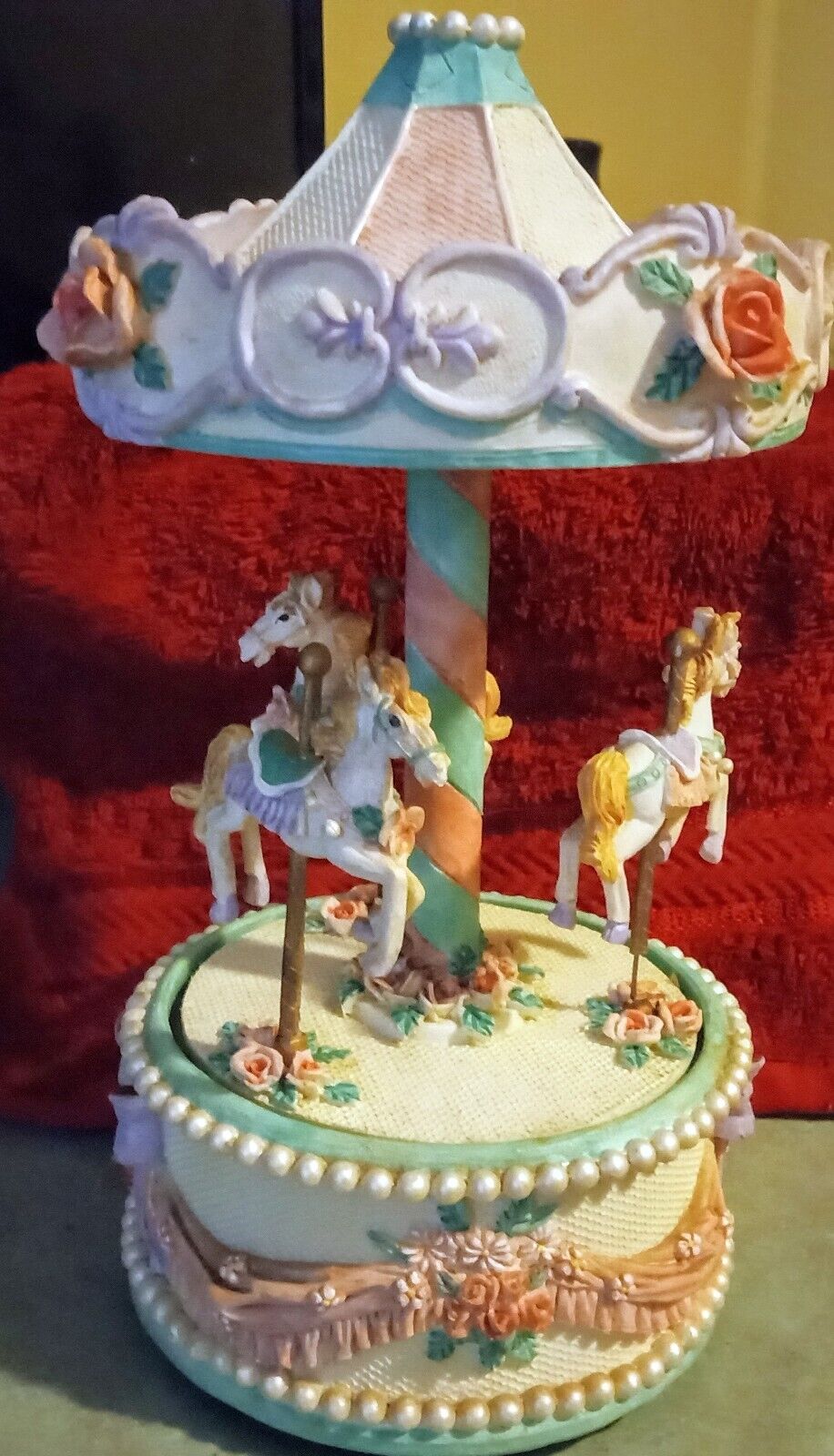 Vintage Carousel Horse Music Box