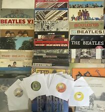THE BEATLES LP Lot of 36 Record Albums & 14, 7