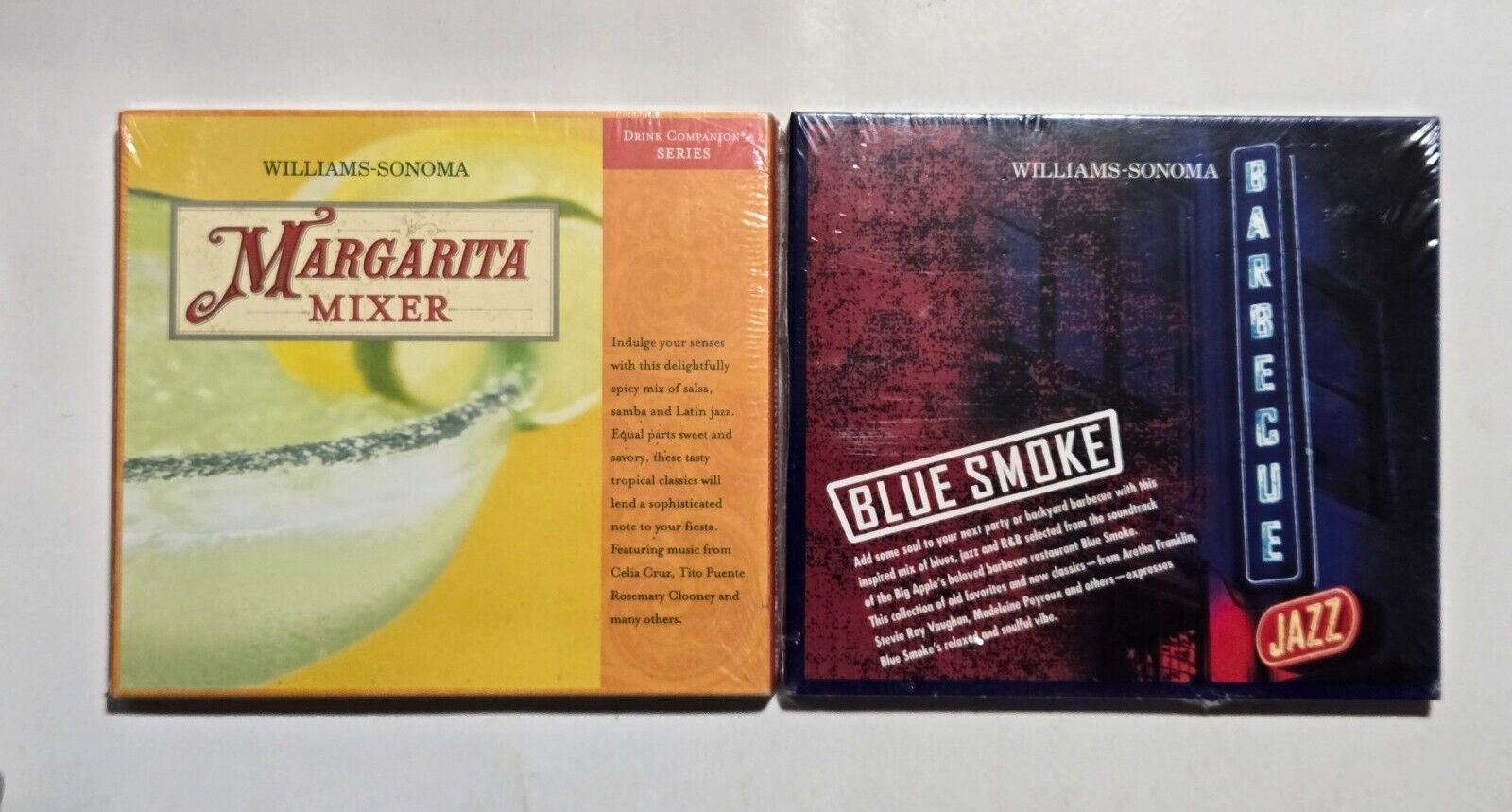 Williams-Sonoma: Margarita Mixer / Blue Smoke CD LOT -- NEW SEALED