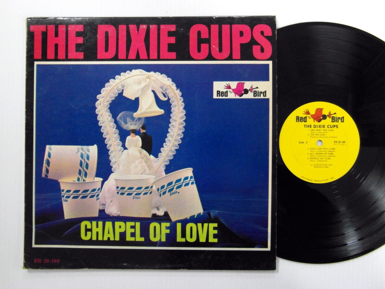 DIXIE CUPS Chapel of Love LP Red Bird VG+ Soul Pop Original 1960\'s press  a7551