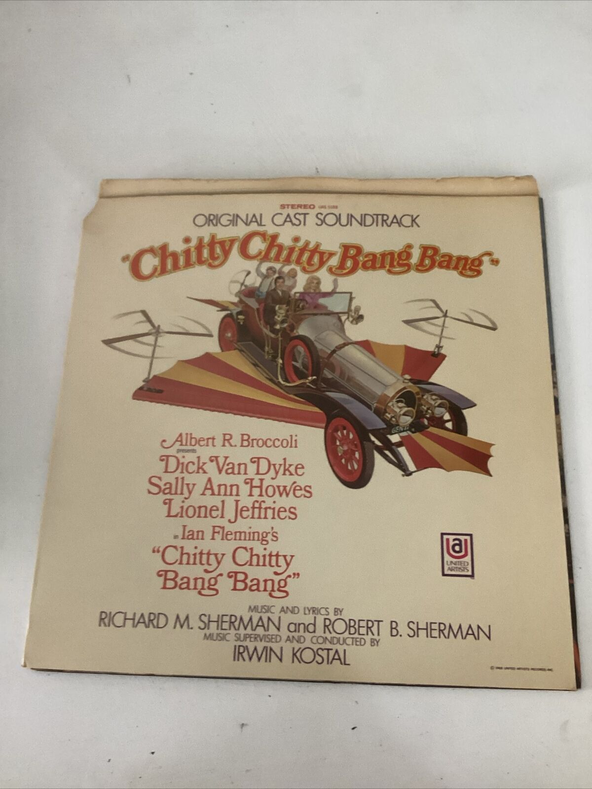 VTG Chitty Chitty Bang Bang Original Cast Soundtrack 33rpm VINYL LP Record 1968