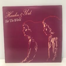 Hardin And York For The World Very Good Vinyl Record  picture