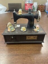 Vintage Berkeley Designs Sewing Machine Music Box With Drawer picture
