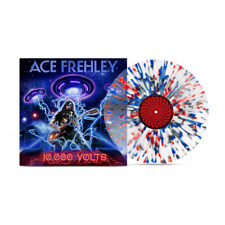 Ace Frehley 10000 Volts Silver Splatter LP KISS - SIGNED POSTER INSERT SHIPS NOW picture