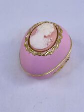 Vintage San Francisco Music Box Company Pink Oval Egg Japan Somewhere In Time picture