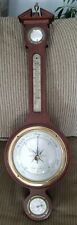Vintage Airguide Mahogany Banjo Style Wall Barometer/Weather Station 29”H. picture