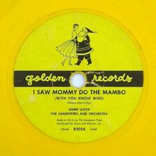 RARE The Sandpipers Saw Mommy Do Mambo Santa / Kiddygeddin Golden Record R202 78 picture