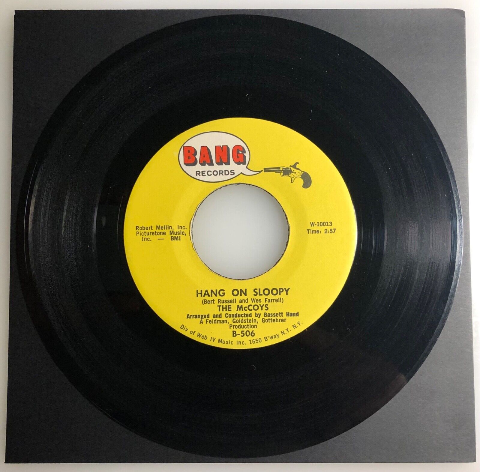 The McCoys / Hang On Sloopy / Original 1965 pressing / US Bang 45rpm / NM+
