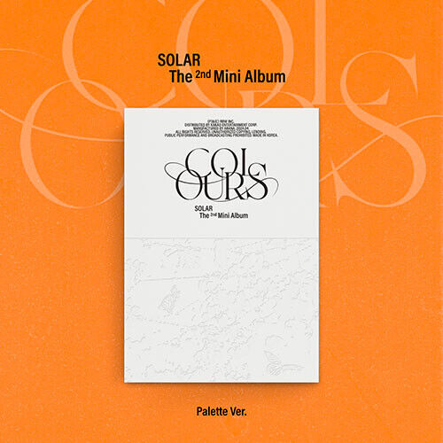 SOLAR [COLOURS]  2nd MINI ALBUM Palette Ver. BIZENT Mall POB
