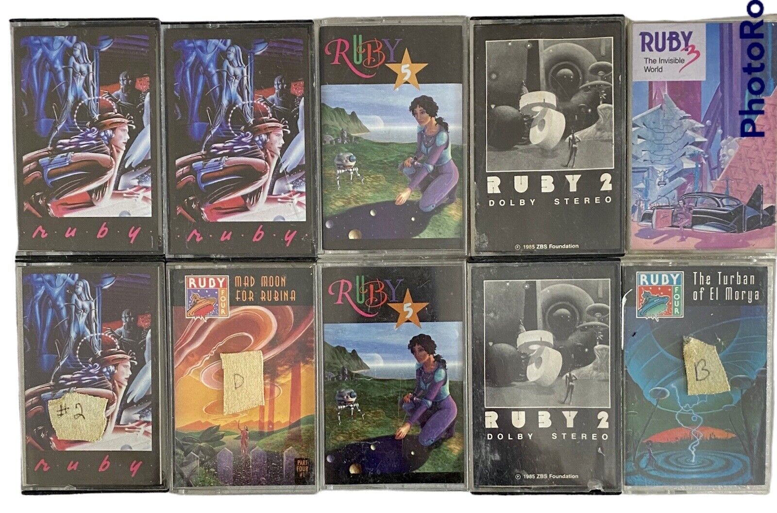 Vintage Ruby 2 Ruby 3 Ruby 4 Cassette Tape Audiobooks Lot of 10 Cassette Tapes
