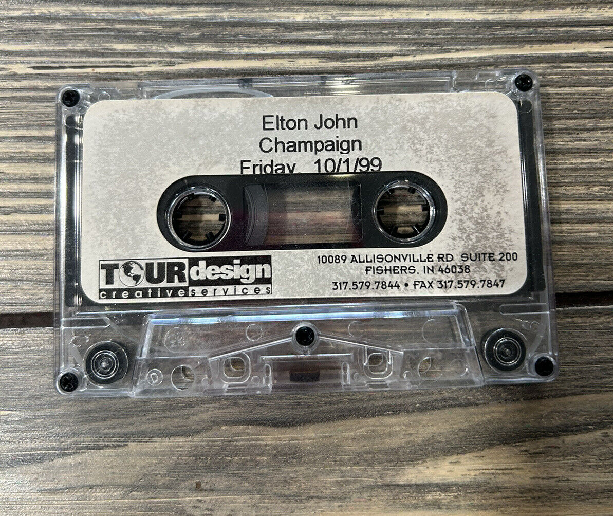 Vintage 10/01/1999 Elton John Champaign Cassette Tape Promo