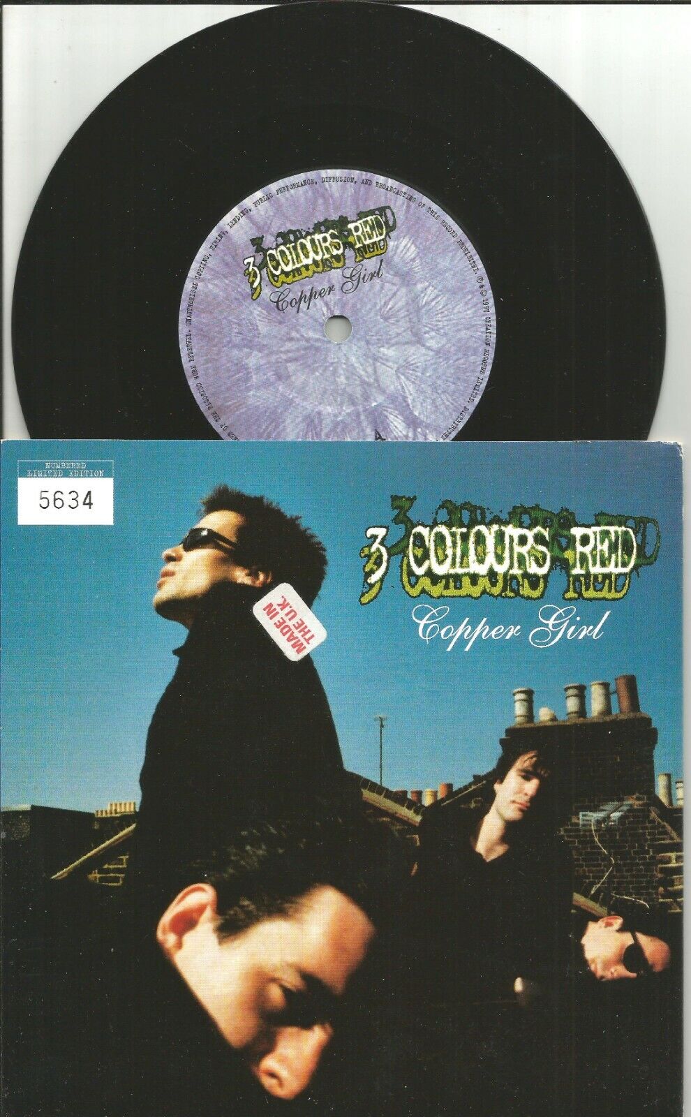 3 COLOURS RED Copper w/ Sunny LIVE TRK Numbered EUROPE 7 INCH VINYL three Colors
