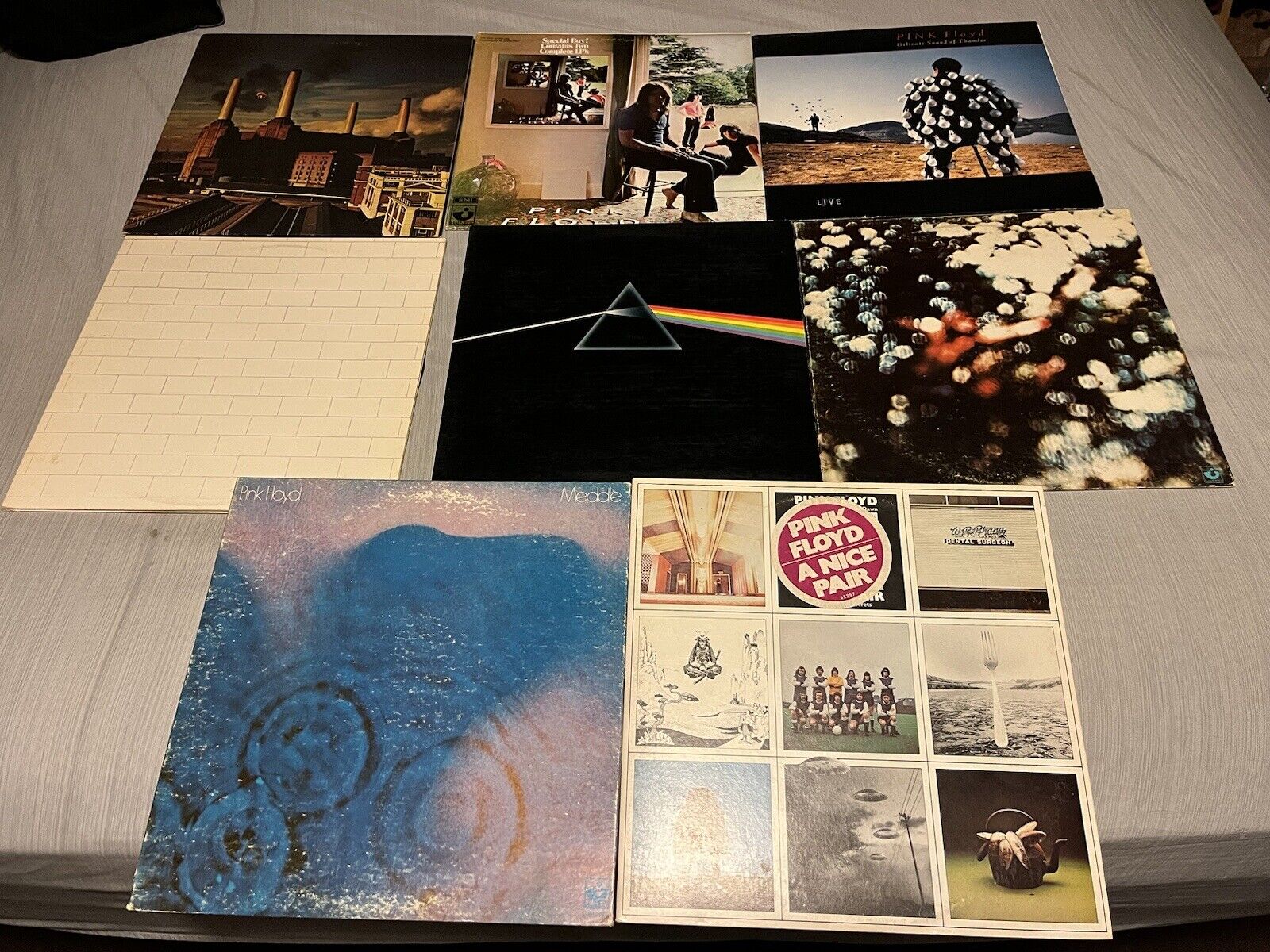 Pink Floyd  Vinyl Vintage Lot Of 8 Super Nice Records