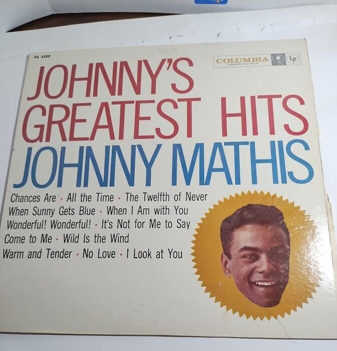Johnny Mathis 1962 Johnny\'s Greatest Hits Vinyl LP Record Columbia CS 8634