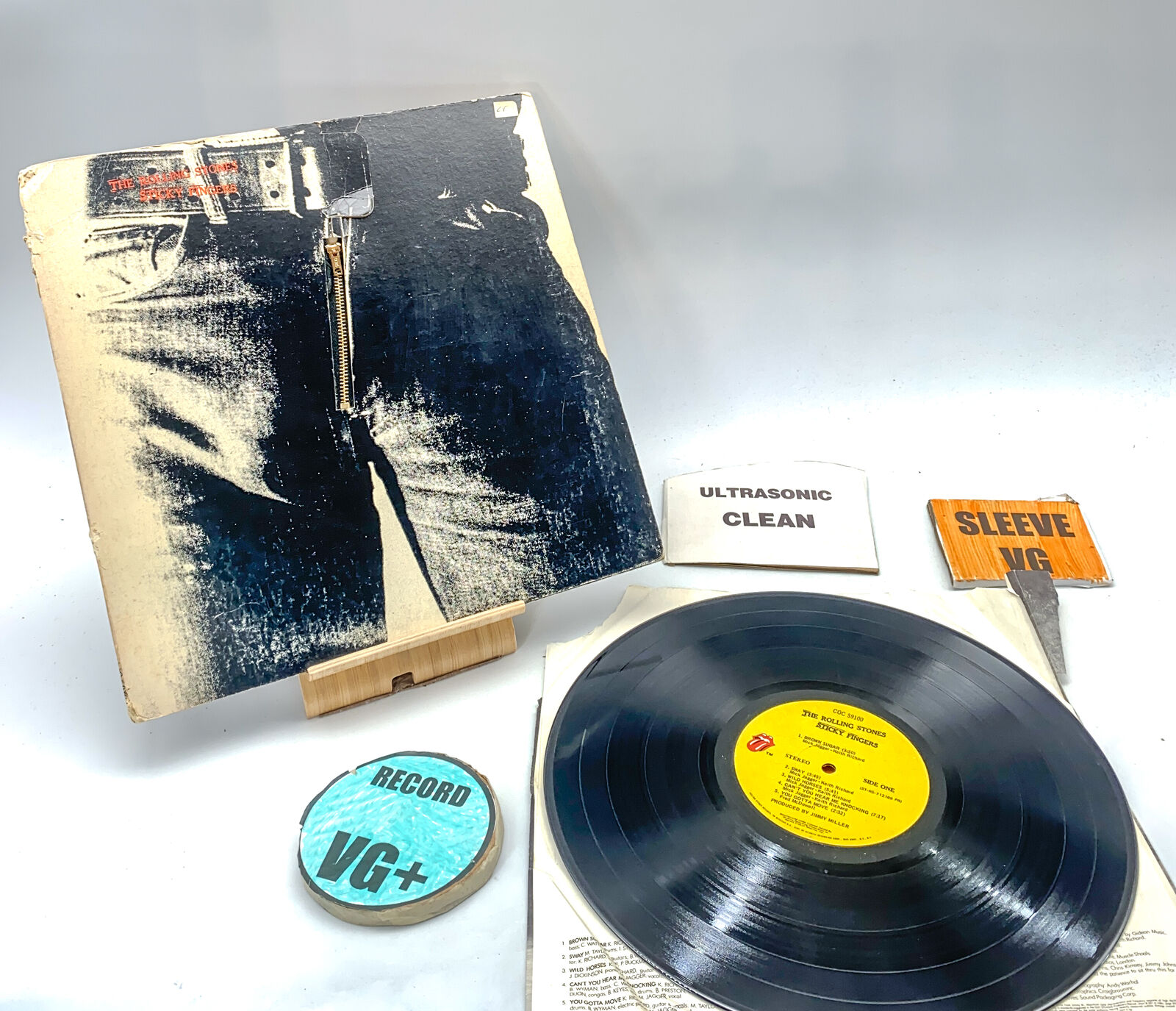 The Rolling Stones Sticky Fingers -  VG+/VG  COC 59100 Ultrasonic Clean