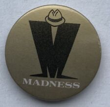 Original Vintage Madness Lapel Pin Badge; 2 Tone, Ska. Suggs, picture