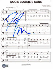 DANNY ELFMAN SIGNED AUTOGRAPH OOGIE BOOGIE'S SONG  LYRIC SHEET MUSIC BECKETT BAS picture