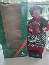 Vintage Holiday Creations Music 1993  Mrs.Claus Noel Christmas Works Box picture