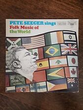 PETE SEEGER sings Folk Music of the World VINYL picture