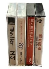 80s Mixed Hits Cassettes Tapes Lot Of 4 MJ Thriller & Various Artists Soundtrack picture