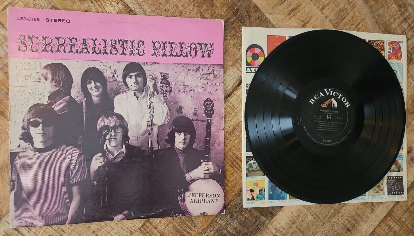 Jefferson Airplane - Surrealistic Pillow 33 LP RCA LPM-3766 1967 Black Label
