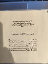 Rare Live Opera Recording CD -353 1964 Manon Moffo Stefano Kerns Alberti Casula picture