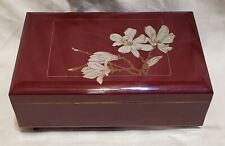Otagiri Lacquerware Magnolia Jewelry Music Box Japan Vintage Memories picture