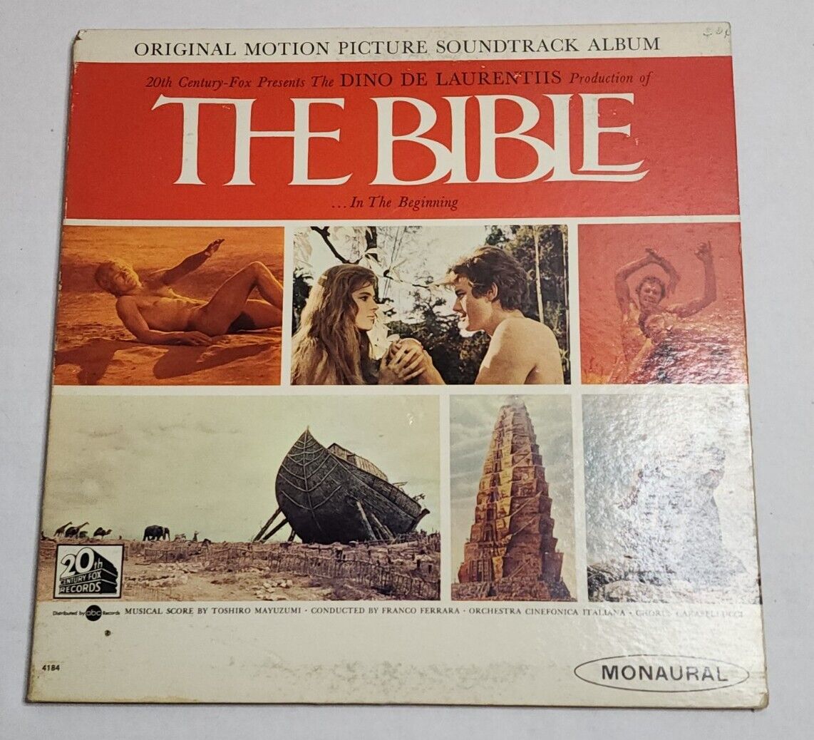 The Bible Movie Soundtrack Rare Original Vinyl 1966 
