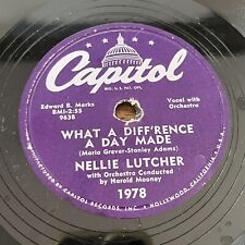 Nellie Lutcher What A Diff'rence A Day Made Heart Of A Clown 78rpm Capitol 1978 picture