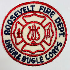 Roosevelt Fire Department Drum & Bugle Corps New York NY Felt Patch L10 picture