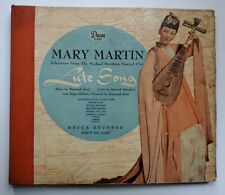 MARY MARTIN Lute Song 1946 Decca A-445 78 10” Original Missing 3rd Record picture