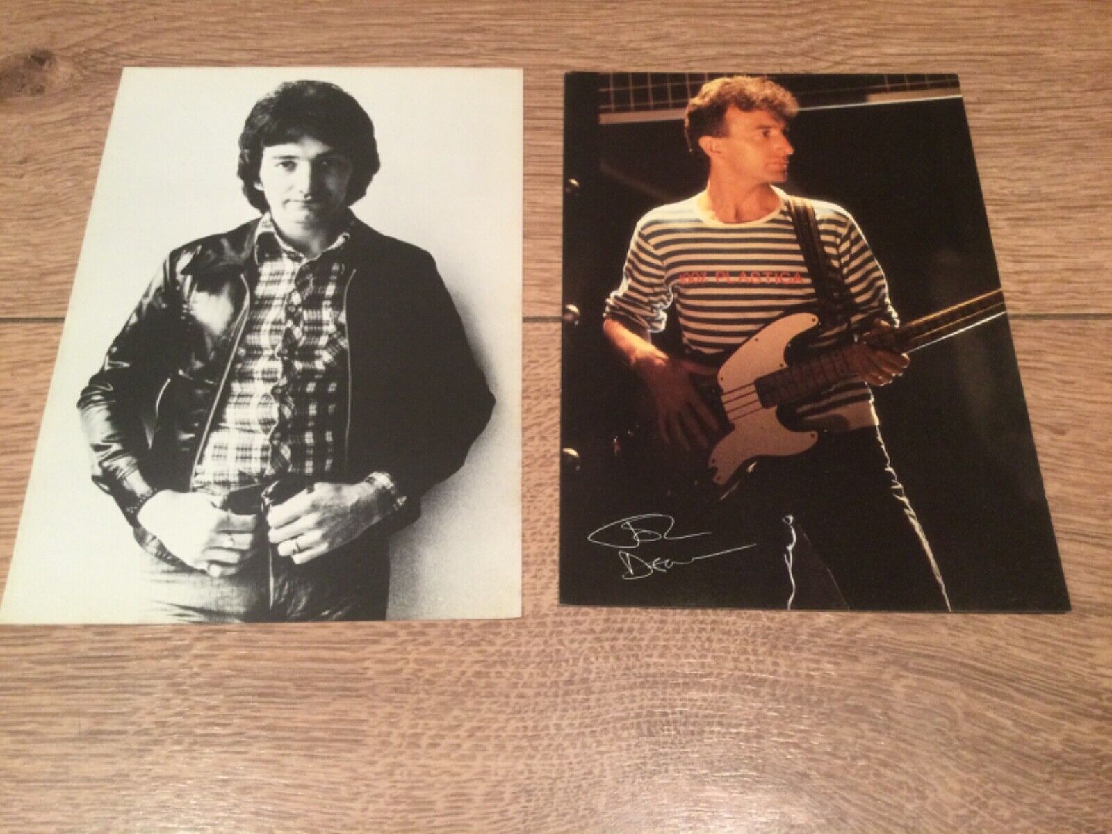 Queen - 2 x John Deacon photos (6x8) 1970s / 1980s - Fan Club Photos.