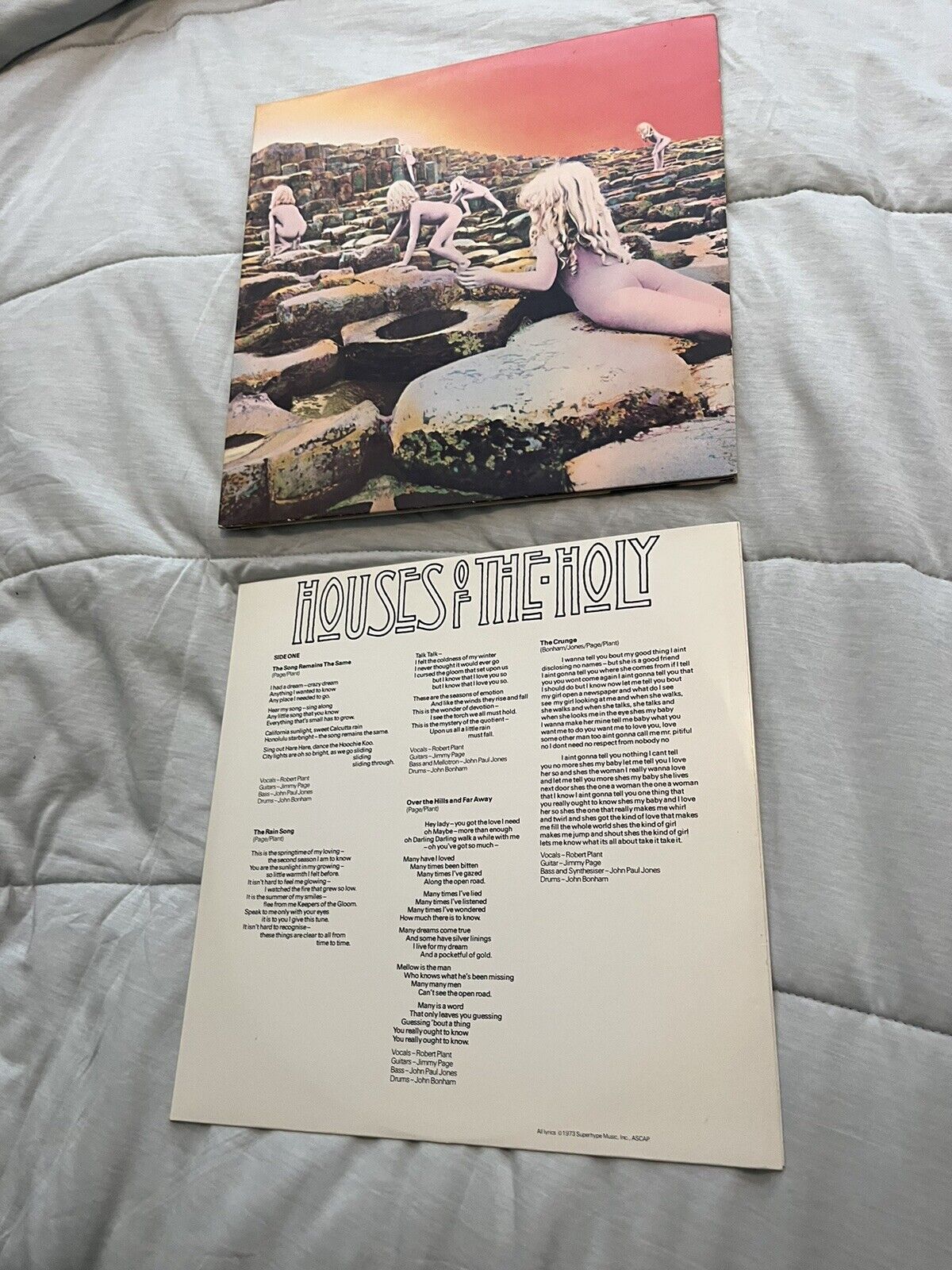 Vintage 1973 Led Zeppelin Houses Of The Holy Vinyl LP SD19130 Nice
