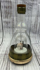Vintage Musical Bottle Glass Liquor Decanter with Dancing Couple Japan picture