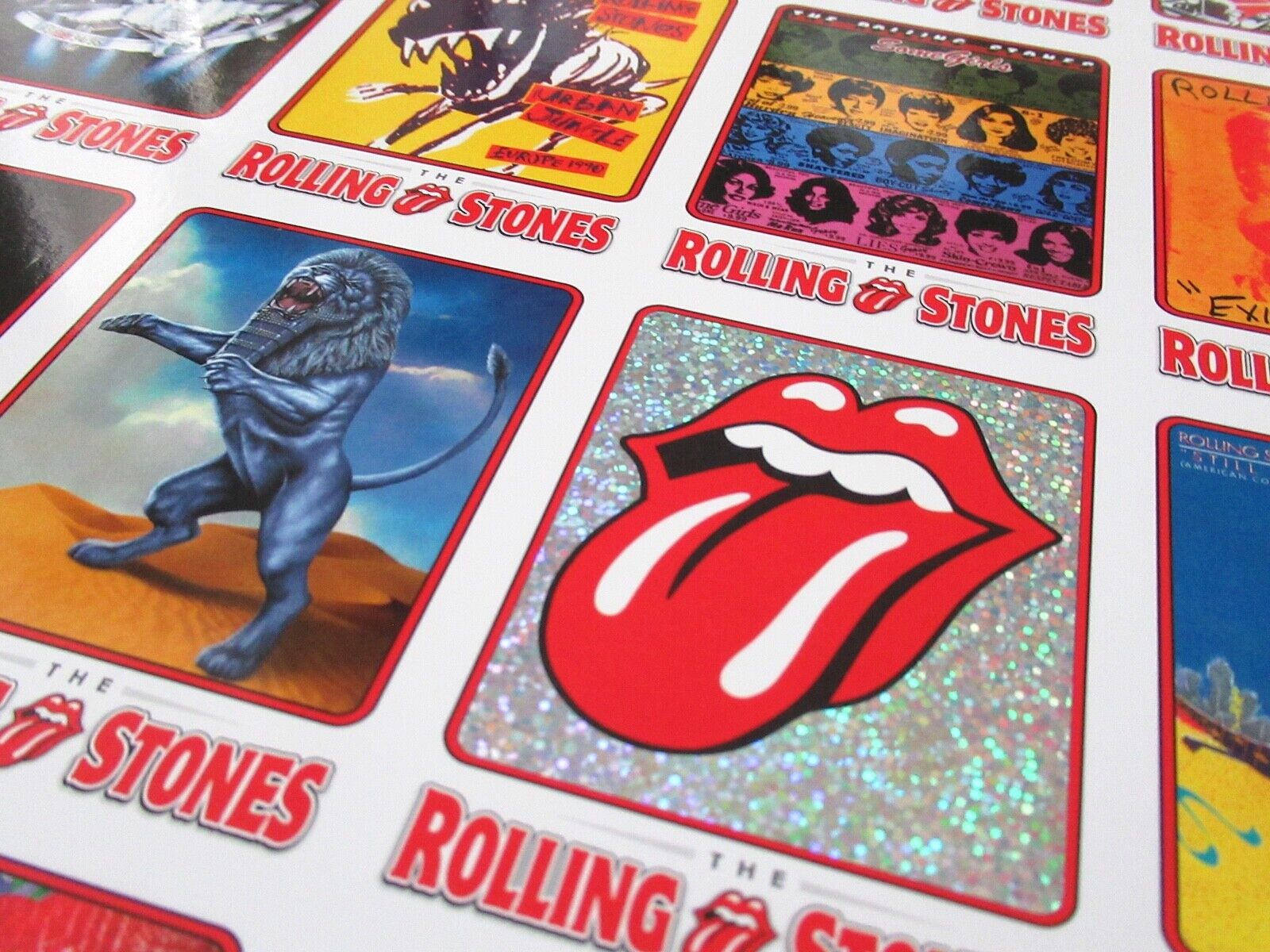 Rolling Stones Premium Trading Cards Uncut Press Sheet Tour Posters Album Art