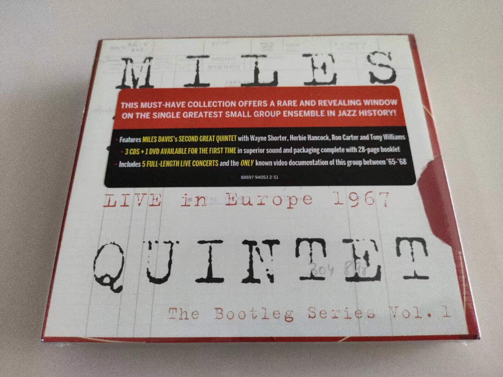 Bootleg: Miles Davis Quintet Live in Europe 1967 by Miles Davis (3CD+DVD, 2011)