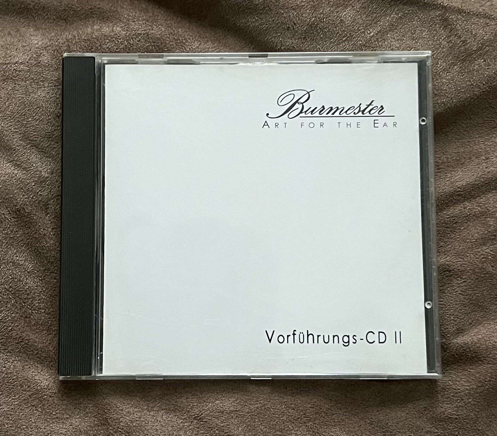 Burmester - Art For The Ear Test CD II, Ultra Rare, Audiophile Must have CD.