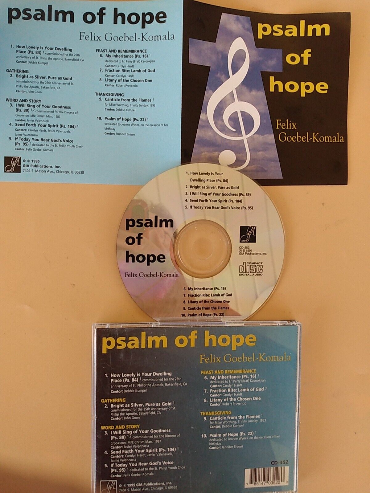 GOEBEL-KOMALA, FELIX: Psalm of Hope New Case CD RESTORED 2 LIKE NEW
