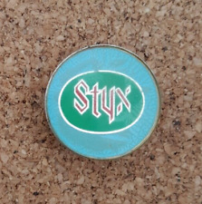 VTG 1980s STYX ROCK BAND PRISMATIC PIN BADGE picture
