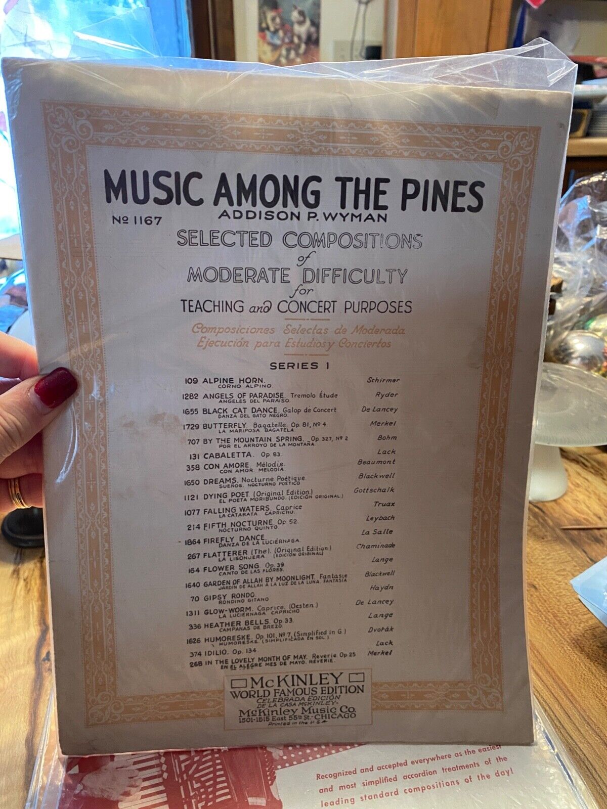 Vintage MUSIC AMONG THE PINES ADDISON P WYMAN SERIES 1  Sheet Music